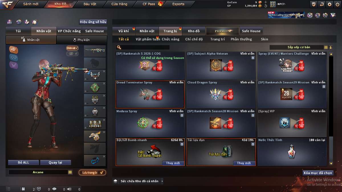 shop acc cf uy tin gia re